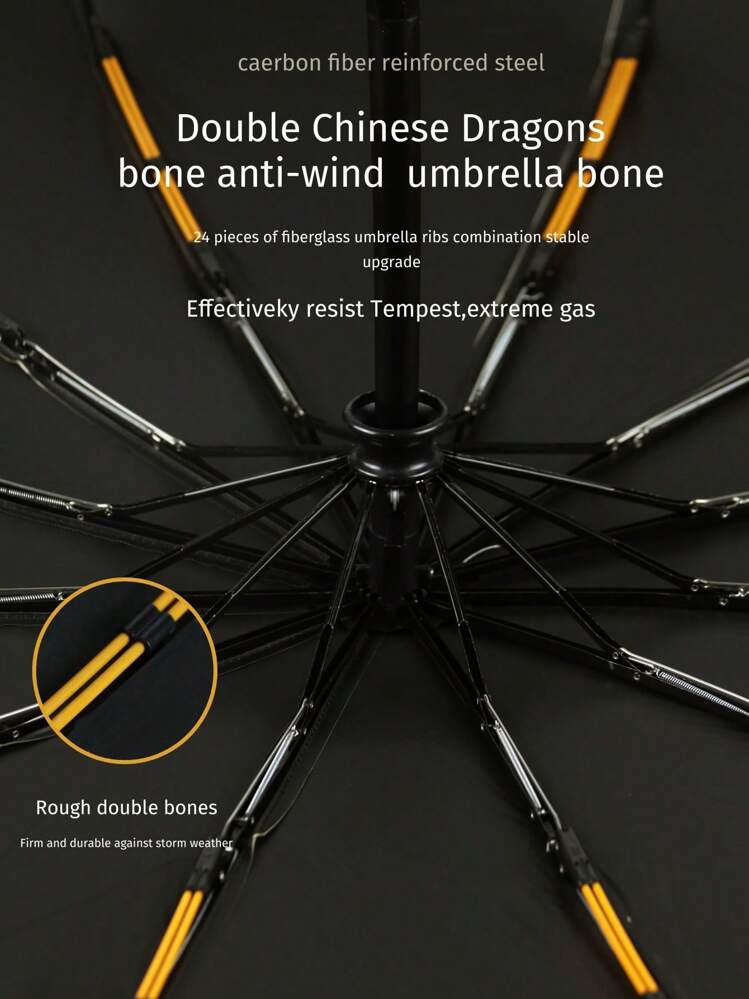 Paraguas grande y de alta calidad plegable automáticamente, a prueba de lluvia y viento, paraguas resistente para familia, entretenimiento, exterior, protección contra la lluvia y el sol, dos en uno como sombrilla (el tejido del paraguas, las varillas y el diseño con letras en inglés se combinan al azar), regalo para el Día de la Madre, decoración de dormitorio, jardín, decoración de cocina, verano, playa, artículos esenciales de viaje, decoración de habitación, suave, graduación - Multicolor - Añade 4
