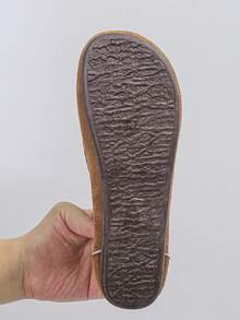 Giày đế bằng đơn giản, đa năng, thời trang mới dành cho nữ, chống trượt, chống mài mòn, nhẹ, thích hợp để đi bộ, tụ tập và giải trí - Lạc đà - Xem 6