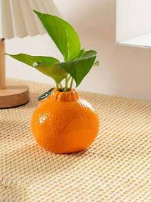 1 件橙色陶瓷水培花瓶、桌面装饰配件、家居装饰、节日派对装饰 - 橘色 - 查看 7