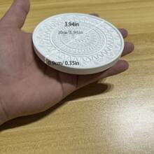 1pc Diatomaceous Earth Simple 10CM Round Coaster Waterproof Thermal Insulation Coaster - Multicolor - View 5