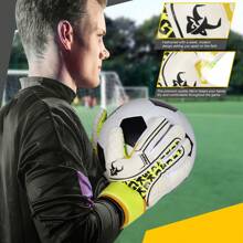 GKHMNEW Gants de gardien de but de football professionnel pour jeunes adultes Gants de football haute performance Adhérence supérieure Confortable Durable pour l'entraînement et les matchs