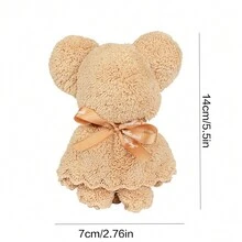 8pcs Cute Bear Towel Gifts Set, Practical Christmas/New Year's Gift, Suitable For Holidays, Weddings, Store Celebrations, Parties - Multicolor - View 7