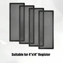 4pcs Sticky Floor Register Vent Cover, Anti-Insect And Anti-Clogging Ventilation Filters, Air Vent Mesh Screen Covers For Home Floor/Wall/Ceiling Air Vent Filters