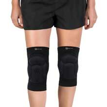 Volleyball Futsal Handball Knee Pad And Sock Kit - 黑色 - 查看 2