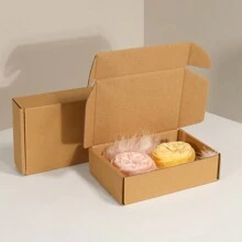 12pcs/Pack Kraft Paper Corrugated Boxes, Multi-Size Options, Postal Shipping Cartons, Packaging, Airplane Boxes, Gift Boxes, Corrugated Boxes, Shipping Boxes Valentine's Day