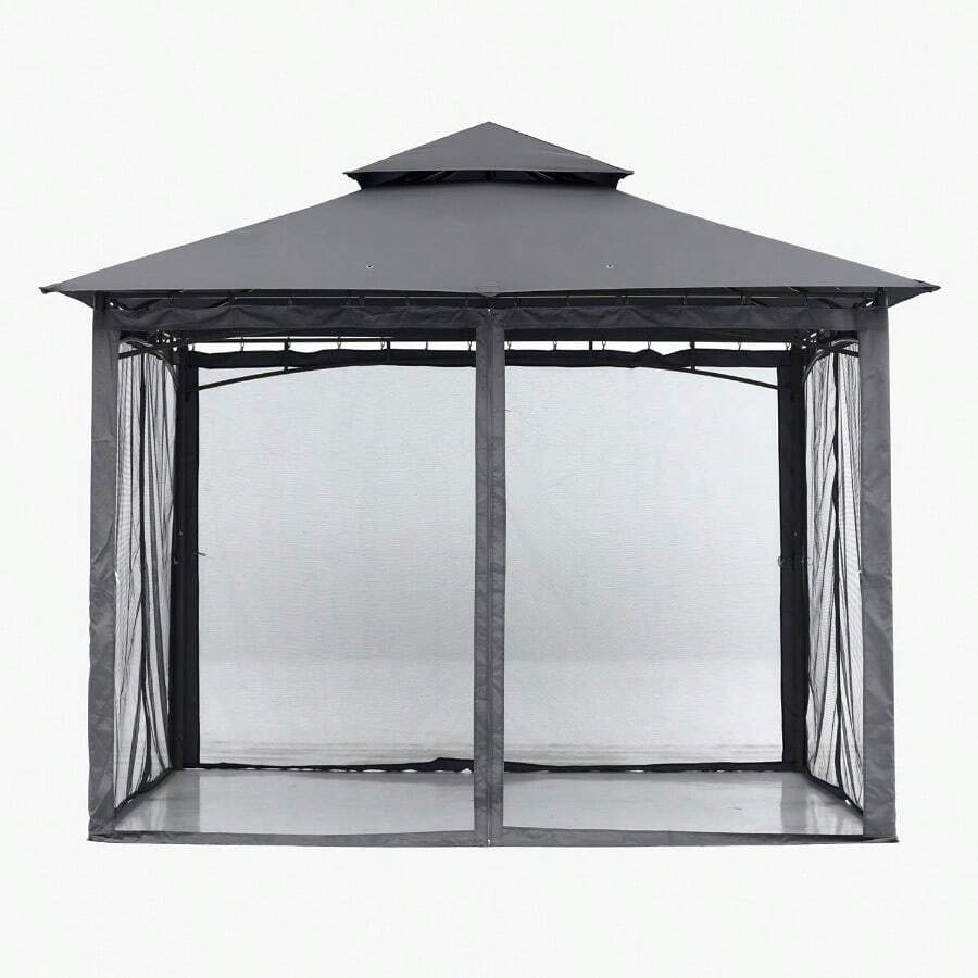 Gazebos For Patios 10x12 Outdoor Steel Frame Gazebo With Mosquito
