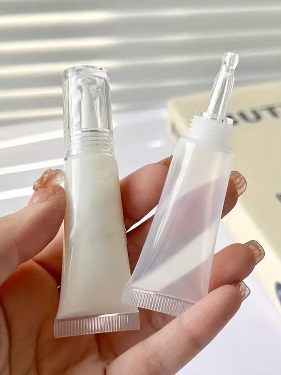10毫升/15毫升旅行装水滴形挤压瓶，适用于粉底液和乳液 - 便携式无香塑料可填充瓶，化妆品护肤瓶，适用于眼霜精华管，可填充精油 - 旅行装透明容器 - 便携式护肤配件，旅行必备，学习用品，假日露营，度假必备，迷你香水，女士香水，男士香水，沙滩香水
