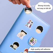 110 miếng dán Graffiti Mob Psycho 100, Graffiti hoạt hình dễ thương, Phần thưởng cho tiệc - Miếng dán sổ lưu niệm thẩm mỹ cho bình nước, máy tính xách tay, hành lý, Lựa chọn hoàn hảo để trang trí ngày lễ - Nhiều màu - Xem 8