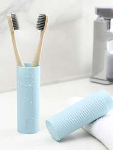 1 件旅行牙刷盒便携式牙刷收纳盒牙刷卫生护理旅行便携式牙刷杯适用于户外旅行和家庭浴室收纳盒旅行配件浴室旅行必需品旅行配件度假 - 彩色 - 查看 6