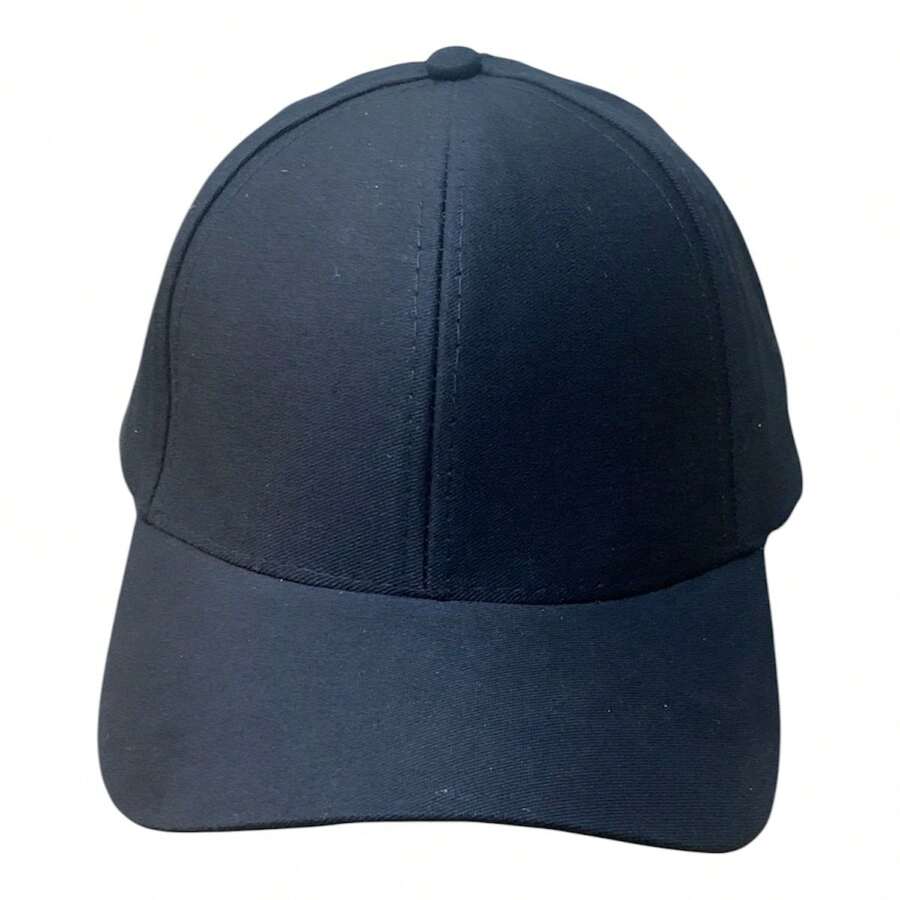 Basic Plain Cap Curved Brim Unisex Fit Men Women - màu đen - Xem 1