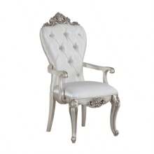 Cream And Golden Ivory Tufted Arm Chairs Set Of 2 - 奶油如圖 - 查看 2
