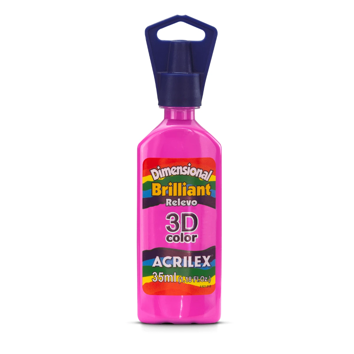 Dimensional Relief 3D Brilliant 35ml ACRILEX - 紫紅色粉紅色 - 查看 1