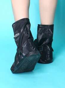 Waterproof Shoe Covers, PVC Anti-Slip Rain Shoe Covers, Thick & Durable Outdoor Rainproof Shoes Covers For Men & Women Summer Cooling,Beach,Travel