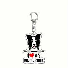Móc khóa giống chó Acrylic - Móc khóa chủ đề I Love My Dog - Móc khóa xe hơi dành cho người yêu động vật với nhiều giống chó khác nhau làm quà tặng sinh nhật và trang trí túi xách - One Piece - Nhiều màu - Xem 14