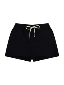 Conjunto Infantil Menina Shorts Saia Selfie Salmão - Coral - Visão 5