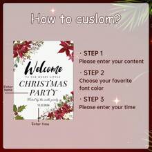 Customisable Welcome Signs, Welcome Posters, Printable Welcome Signs, Welcome Signs, Holiday Welcome Signs, Tree Party Signs Gifts Birthday Graduation - Custom Color - View 10