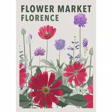 1 pieza Cartel abstracto de mercado de flores y mercado de frutas nórdico Impresiones de pintura en lienzo de arte de pared botánica para decoración del hogar sin marco - Multicolor - Ver 41