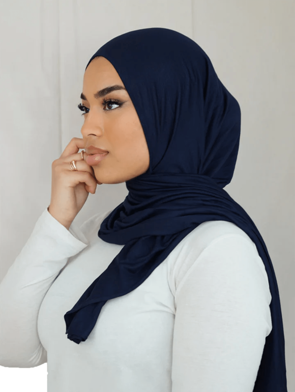 1pc Women's Stretchy Rectangular Muslim Headscarf Modal Hijabs