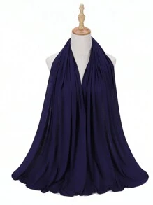 1 件女士弹性长方形穆斯林头巾莫代尔头巾