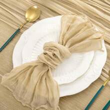 6/12/24/48pcs Set Cheese Printed Napkins, 50cm X 50cm Country Style Autumn Napkins, Suitable For Wedding, Autumn Dining Table Decoration
