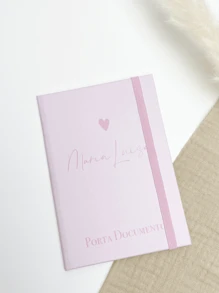 Personalized Mini Document Holder With Plastic Pockets - A6 - Xem 2