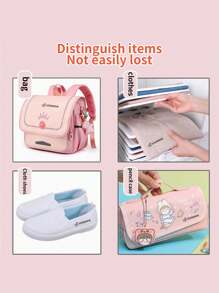 1 件定制个性化姓名印章，可重复使用印章，适用于衣服、书籍、文具、织物、校服、卡通纺织品印章、DIY 印章、汽车、船舶、月亮、纸杯蛋糕等各种形状的自墨印章 - 單件 - 查看 6