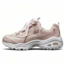 Skechers Classic Ribbon Pink Panda Design Thick Bottom Casual Sneakers - Baby Pink - View 2