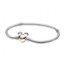 优雅的 S925 银心形和蛇骨链，适合 DIY 手链、时尚珠宝礼物，适合女性、生日 - 愛心手鍊 - 查看 16