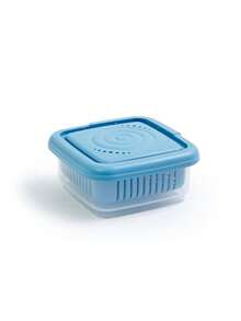 1 件加厚透明保鲜盒，冰箱水果蔬菜沥水保鲜盒，姜蒜葱食品储存容器，厨房配件 - 彩色 - 查看 12