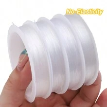 1Roll Clear Invisible Monofilament Nylon Wire - Large Packaging, Strong, Durable, And Versatile String For Hanging Decorations, Balloon Garland, Jewelry Making, Beading, And Crafts - 0.2-1.0mm Di