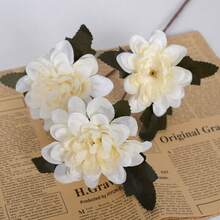 3pcs仿真花三头大丽花婚礼花婚庆大厅布景装饰插花家居装饰摄影、圣诞装饰、房间装饰、家居装饰、节日装饰、婚礼 - 彩色 - 查看 12