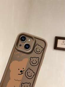 1 Ốp lưng điện thoại di động hình gấu trúc nâu dễ thương, tương thích với Apple///Redmi/Infinix/Vivo - màu nâu - Xem 7