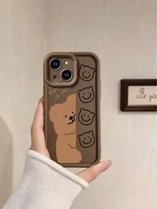 1 Ốp lưng điện thoại di động hình gấu trúc nâu dễ thương, tương thích với Apple///Redmi/Infinix/Vivo - màu nâu - Xem 6