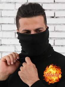 Calentador de cuello multifuncional de felpa gruesa, braga para el cuello a prueba de viento para hombres y mujeres, apto para otoño/invierno