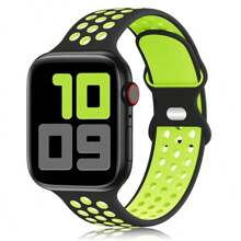 运动硅胶表带兼容 Apple Watch 表带 41 毫米 40 毫米 38 毫米 45 毫米 44 毫米 42 毫米 49 毫米 女式男式，柔软防水表带兼容 Apple Watch 表带系列 10 9 8 7 6 5 4 3 2 1 SE Ultra - 42mm/44mm/45mm/49mm - 查看 11