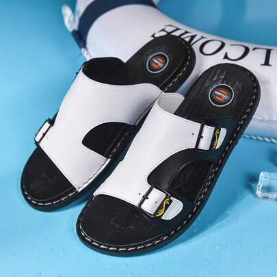 Chanclas informales de verano para hombre de talla grande, sandalias resistentes y antideslizantes para uso en exteriores