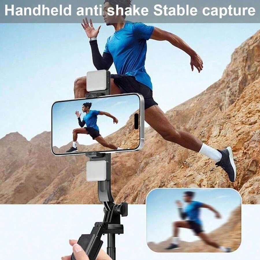 68'' Cell Phone Tripod Stand With Remote Control And Fill Light