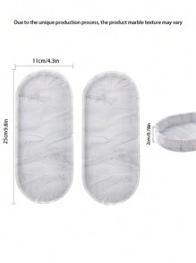 梳妆台托盘 - 2 包大号硅胶托盘，9.8 英寸 X 4.3 英寸防碎梳妆台托盘、小饰品托盘、马桶水箱托盘、厨房台面肥皂托盘、香水整理托盘、珠宝、蜡烛、化妆品整理器、女士礼物、桌面存储、书桌整理、Byoma 护肤品、梳妆台化妆品、组织、假日海滩、浴室系列、卧室系列、大容量 - 彩色 - 查看 14