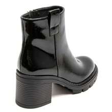 Casual & Versatile Winter Short Boots With Warm Fleece Lining - Black - 1 - View 4