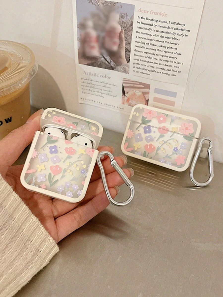 Pancoat 极简主义哑光磨砂方形耳机盒兼容 Pro 第二代/第三代/第四代 - 白色 - 查看 1