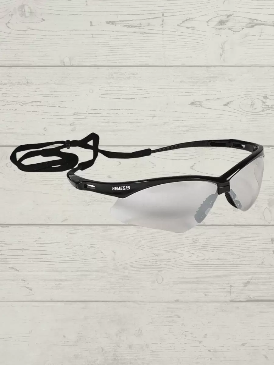 Anti-Fog Safety Glasses With Adjustable Cord, Polycarbonate Protection, Soft Bridges
