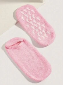 硅胶网袜美白脚部，网眼船袜带点胶小脚印 - 彩色 - 查看 8