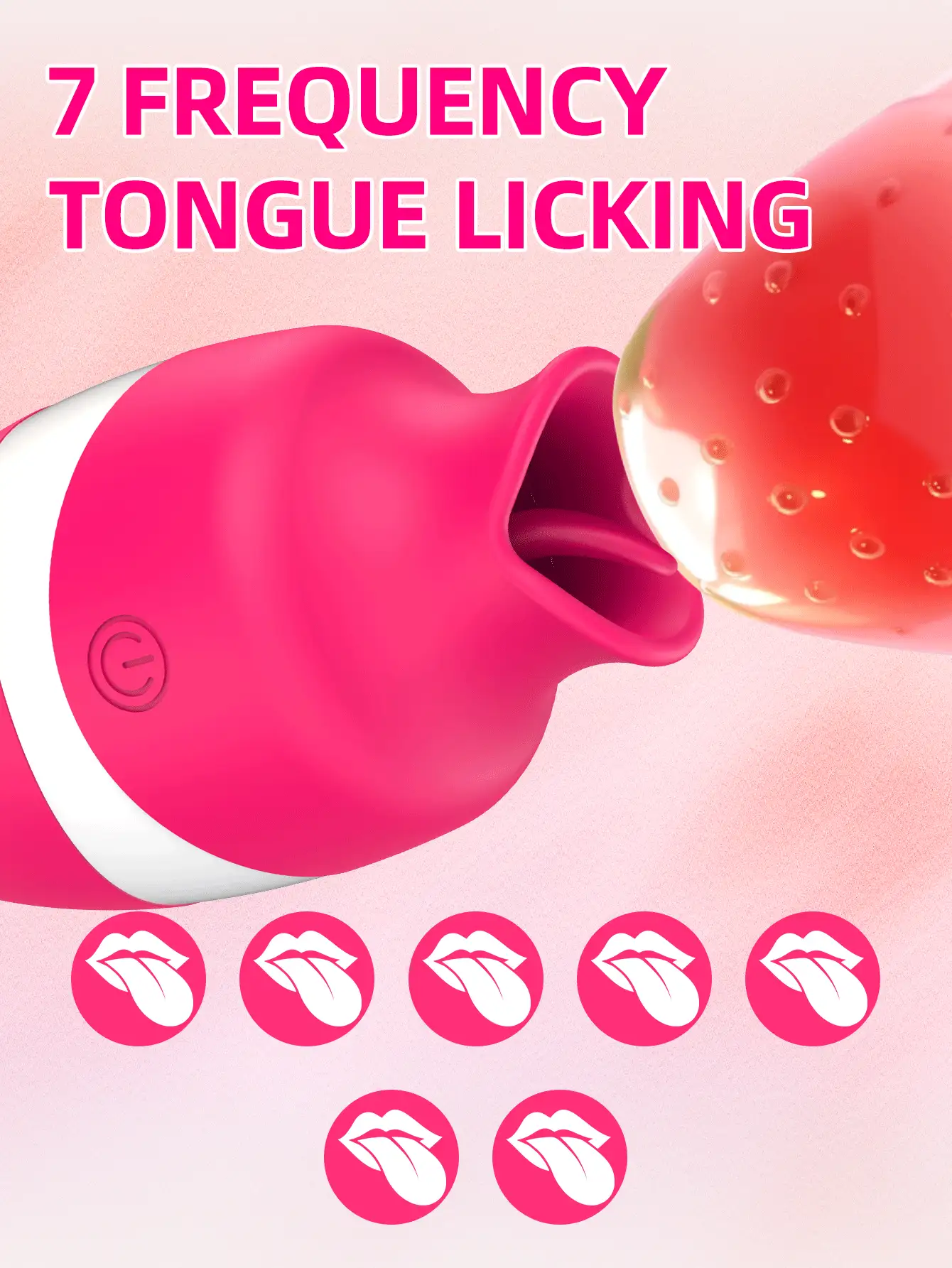 Vibrador lengüeta lamiendo, estimulador de succión del clítoris, juguete sexual de 2 en 1 para mujeres adultas, juguete sexual de laminado oral del clítoris