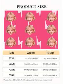 1 件定制 APT 玫瑰粉色面旗/挂毯，个性化 APT 面旗/挂毯定制室内户外旗帜/挂毯添加您自己的面单面家居室内户外旗帜，个性化圣诞礼物，母亲节/父亲节礼物，家庭礼物，生日礼物，送给朋友的礼物，送给她的礼物 - Style 1 - 查看 4