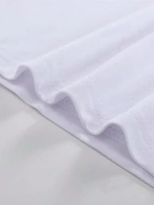 Printed T-Shirt Cotton Comfortable Summer Christmas Atmosphere Stylish Breathable T-Shirt - 白色 - 查看 3