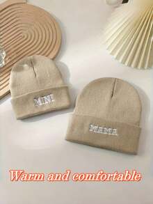 Personalized Embroidery Custom Wool Hat, With More Fashionable Embroidery Craftsmanship, Suitable For Autumn And Winter Seasons, Warm And Cold Resistant, Fashionable And Versatile, Suitable For Both Men And Women, Birthday Gift, No Shedding, No Pilling, No Fading, Multiple Colors To Choose From, The First Choice For Gift Giving - Multicolor - View 2