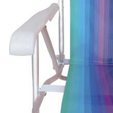 8-POSITION RECLINING ALUMINUM BEACH CHAIR - 彩色 - 查看 6