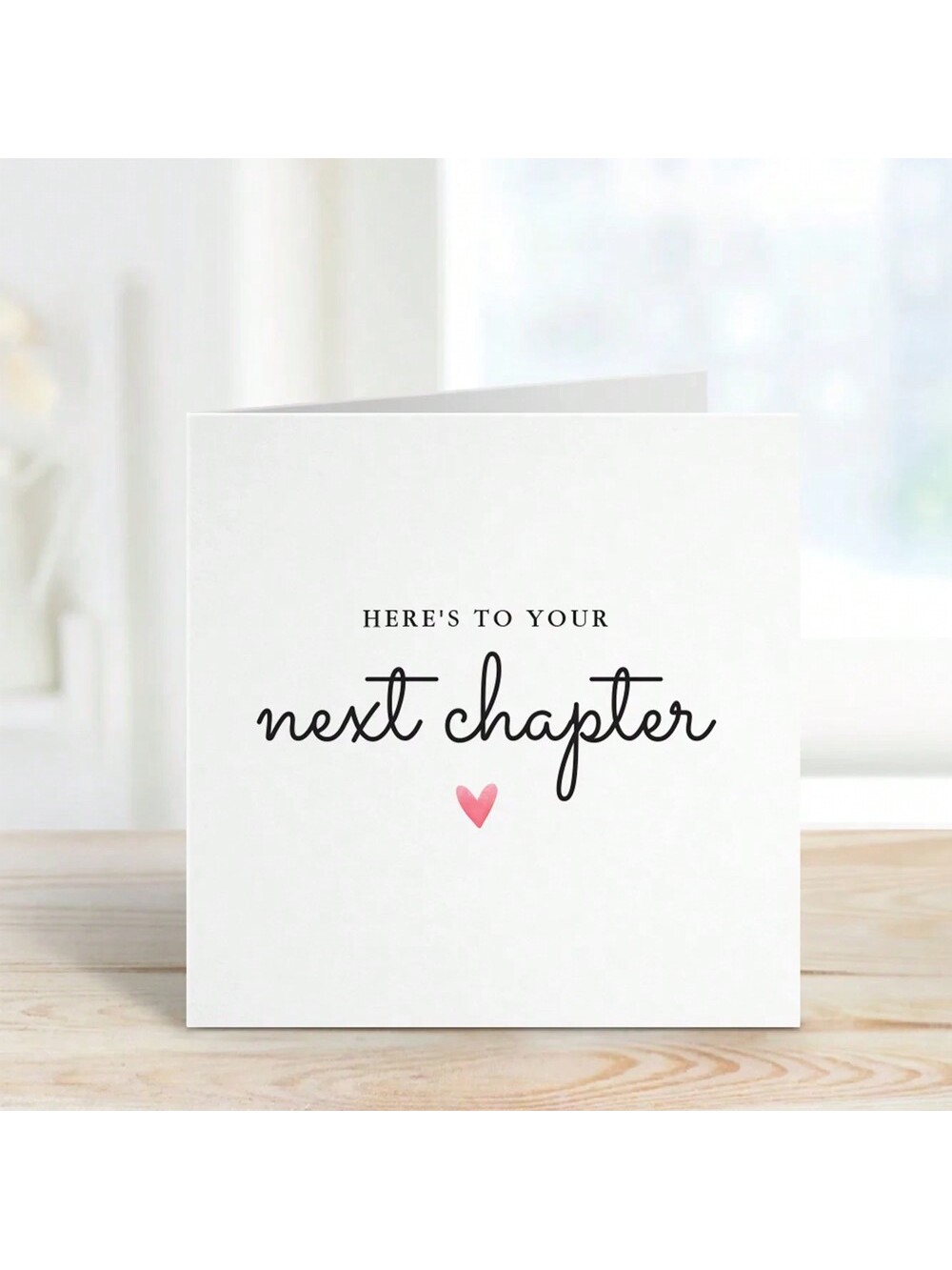 New job card, congratulatory card "To the next cha...