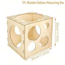 1pc, 11Holes Balloon Sizer Box, Collapsible Balloons, Measurement Tool For Balloon Decorations, Balloon Arches, Balloon Columns, Photo Balloon, Party Balloon, Birthday Balloon, Birthday Decoration, Aesthetic Room Decor, Party Decorations Supplies,
