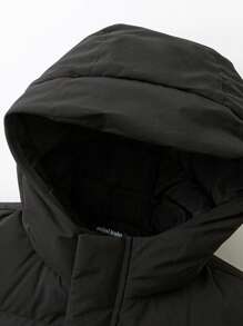 mini bala Heat-Retaining Protective Down Jacket For Boys, Girls, And Families Thick Winter Collection - Black - View 6